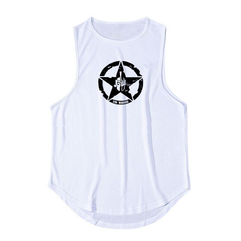 

Muscleguys, новые летние майки с принтом для бодибилдинга, футболки без рукавов для тренировок на открытом воздухе, сетчатые дышащие мужские майки, 6 цветов XXL белый