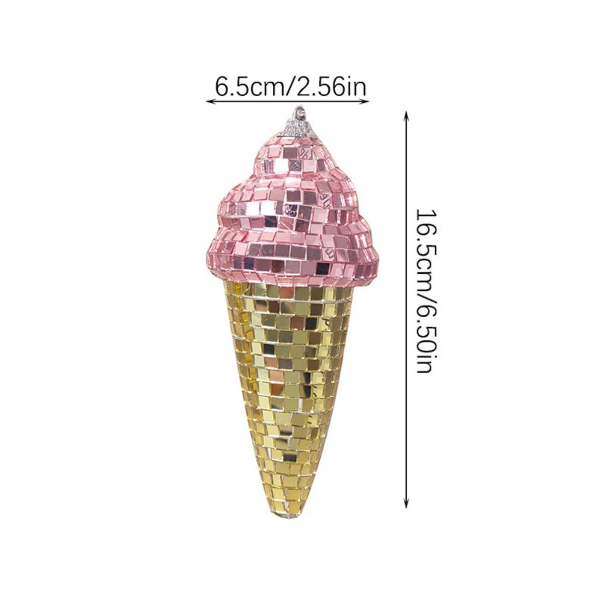 

Мини-дискотека Зеркальный шар в форме мороженого, диско-шары, украшения для бара, клуба Ktv, сцены, дома, свадьбы, дня рождения, вечеринки, диско-шар, подвесные украшения розовый