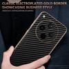 AZNS For Oppo Find X8s+ 5G Case Electroplating Carbon Fiber Texture PU + TPU Phone Cover