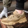 for men, anti-smashing and anti-piercing steel head work shoes, fashionable, comfortable and breathable four-season safety shoes