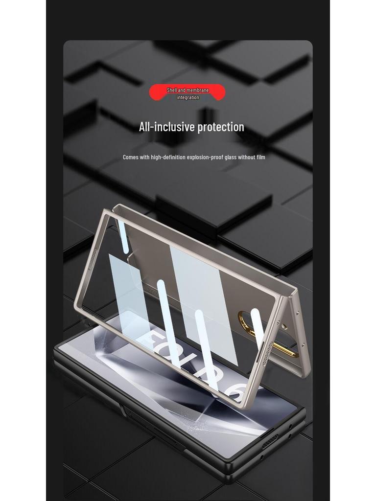 Samsung Z Fold 6 Foldable Screen Frosted Case & Lens Protector
