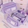 [Multi-Functional Pencil Case] Large-Capacity Multi-Functional Pencil Case with Desktop Organizer and Storage Box, Perfect for Study and Work