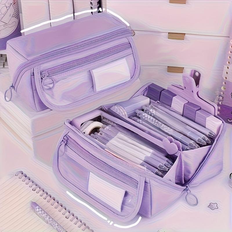 [Multi-Functional Pencil Case] Large-Capacity Multi-Functional Pencil Case with Desktop Organizer and Storage Box, Perfect for Study and Work