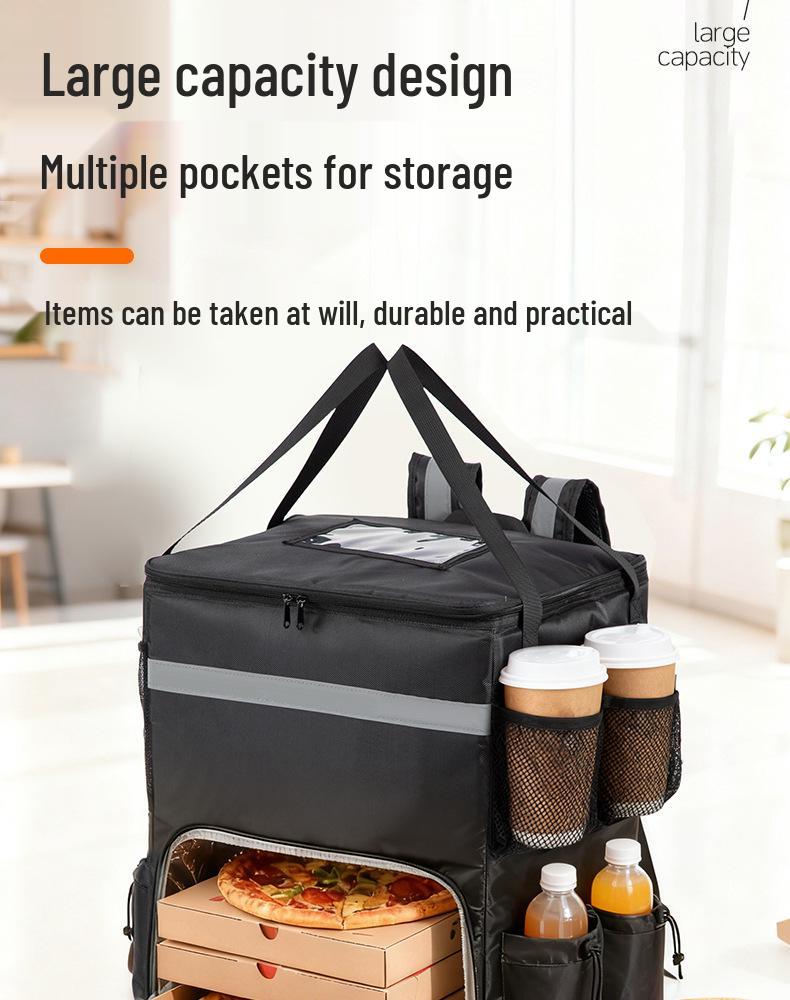 Large Insulated Waterproof Backpack for Pizza Delivery