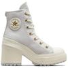 Converse Chuck 70 De Luxe High-Top Canvas Shoes Women Sneakers Gray White A07551C