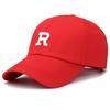 Embroidery R Letter Baseball Hat Adjustable Sun Protection Breathable Gifts