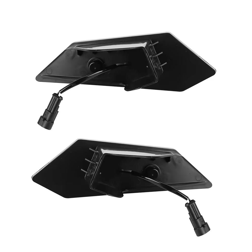 Pair Clear LED Rear Side Marker Lights for Polaris RZR PRO XP 4 2020-2025 RZR PRO R 2025-2025 RZR TURBO R 2025-2025