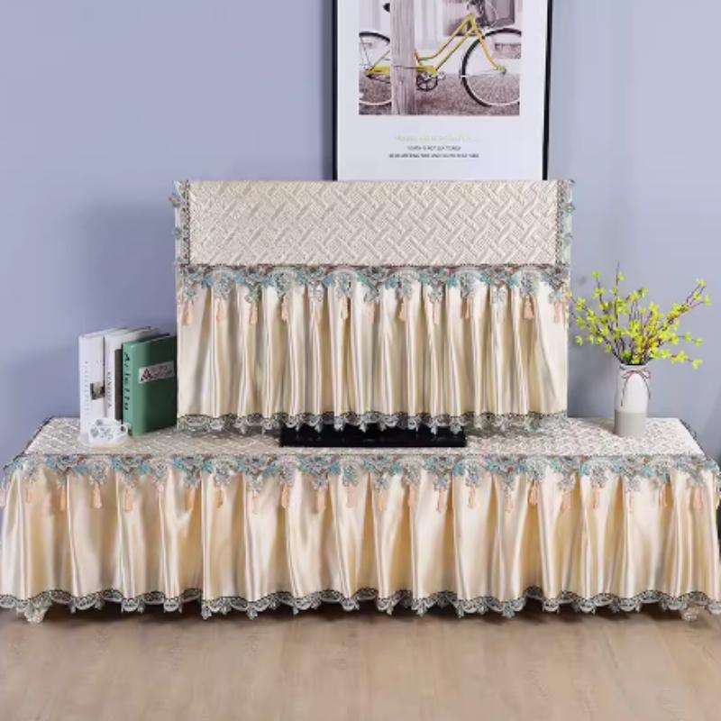 Hustý kryt na televizi Krásný a prachotěsný Nesnímejte kryt televize při zapnutí Minimalistický moderní prošívaný okrajový styl