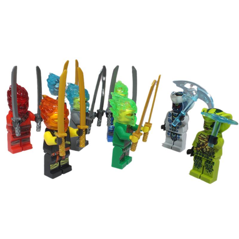 Building Block Season 13 Building Block Endured Figurine Villain Snake Monster Assembled Building Block Toy Man