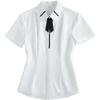 Trojman Women's Elegant Short Sleeve Work Shirt
