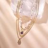 Fashionable Necklace Multiple Layer Necklace Elegant Party Necklace Alloy Texture Trendy Fashion Jewelry for Daily Party