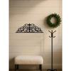 Vintage Metal Door Hanger Floral Wreath for All Seasons Farmhouse Wall Decor for Living Room Bedroom Kitchen Home Aesthetic Gift for Women