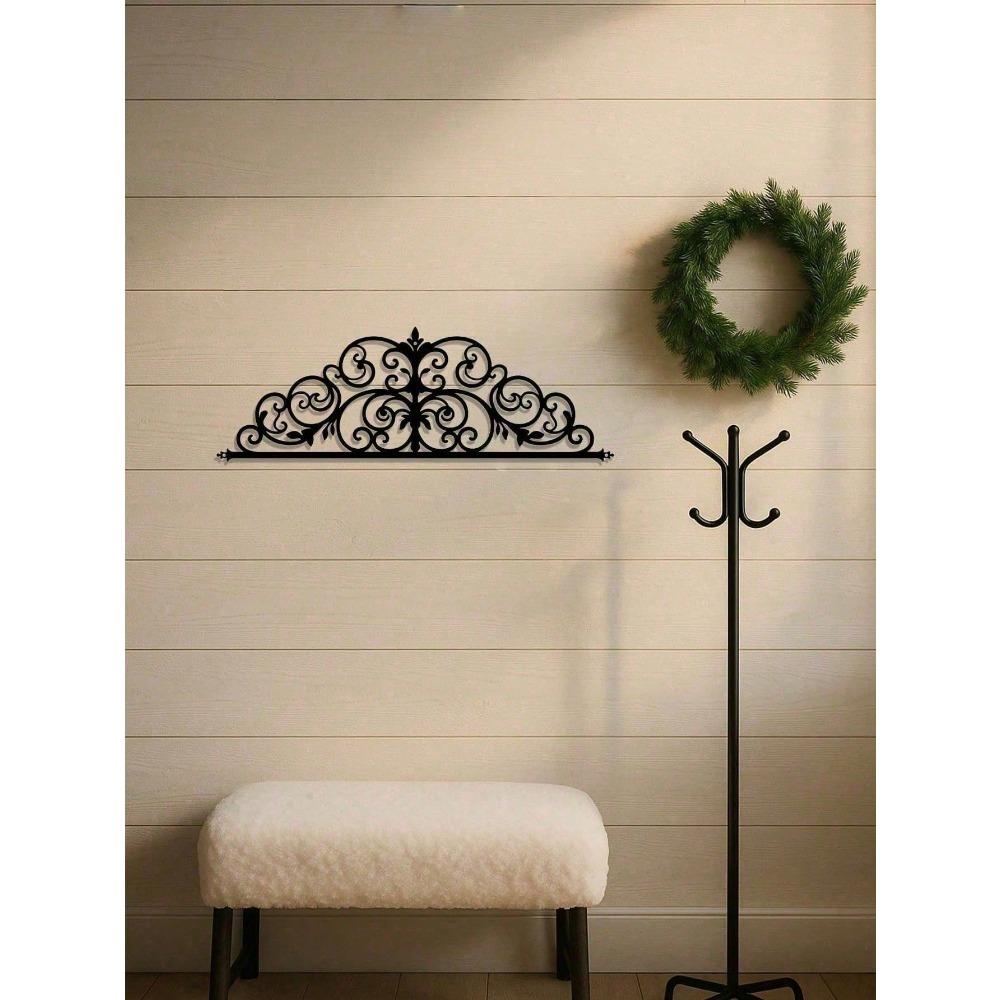 Vintage Metal Door Hanger Floral Wreath for All Seasons Farmhouse Wall Decor for Living Room Bedroom Kitchen Home Aesthetic Gift for Women