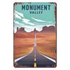 Monument Valley Metal Tin Signs Wall Decoration Plaque Vintage Art Poster Iron Painting for Man Cave Home Cafe Garden Club Bar