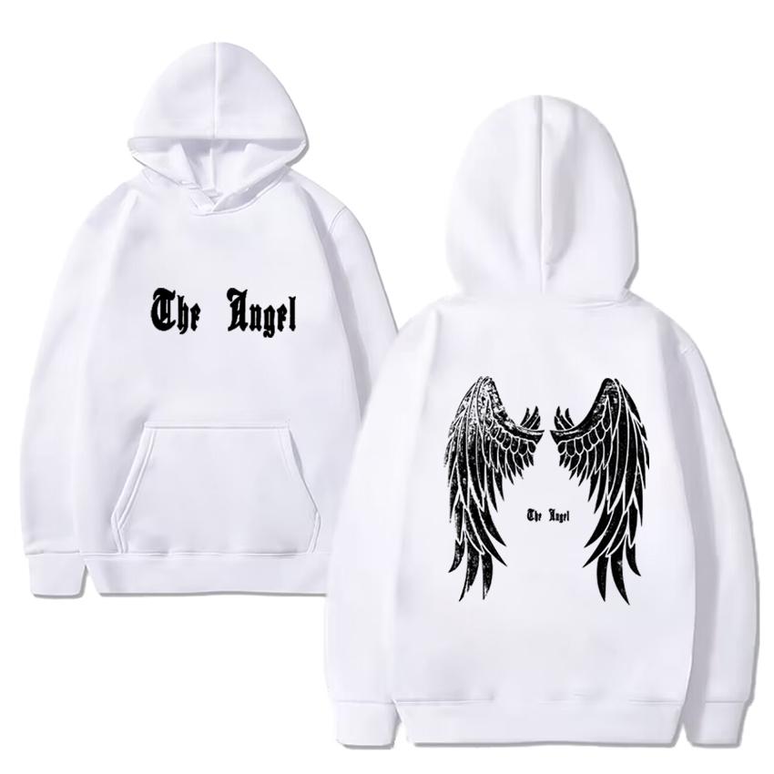 Trend bedruckter Grafik Engelsflügel Pullover Hoodie Unisex Vintage Harajuku Streetwear Herren Damen Fleece Langarm Sweatshirt