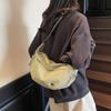 Korean version of casual nylon canvas bag women's 2025 new simple dumpling bag versatile shoulder messenger bag