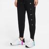 Nike Solid Color Knitted Sports Pants Women Bottoms Black DJ0772-010