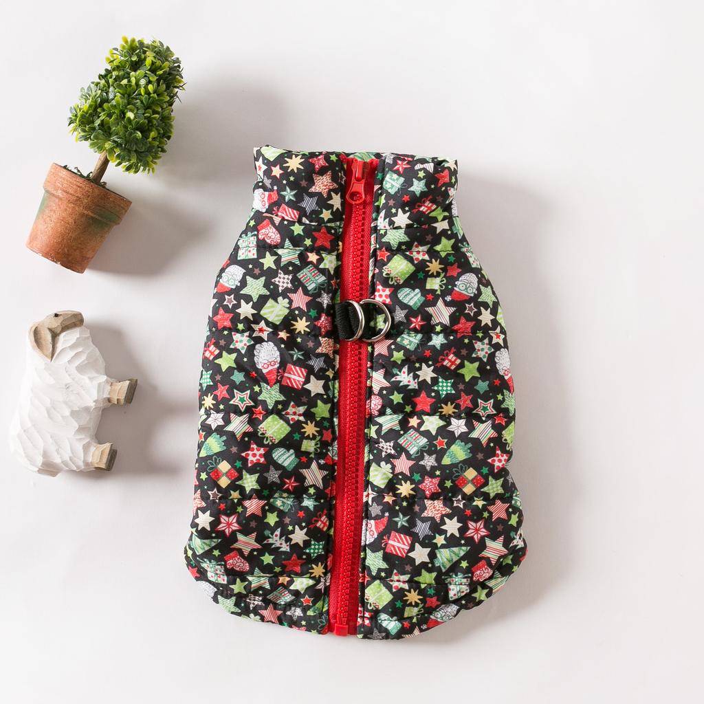 Winter Warm Dog Down Jacket Chrismas Dog Cat Coat Jacket Windproof Pet Clothes for Small Medium Dogs Chihuahua Padded Clothes