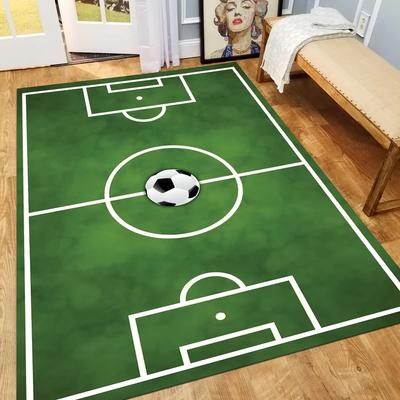 Fußballfeld Teppich Kinderzimmer Wohnzimmer Schlafzimmer Matten Heimdekoration Teppich