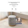 Luxury Vanity Makeup Stool Round Dressing Chair with Storage Upholstered Bench for Bedroom Modern Side Stool Furniture