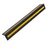 Garage Wall Corner Guard 80cm Long Rubber Compression Resistant Reflective Wall Edge Protector Black