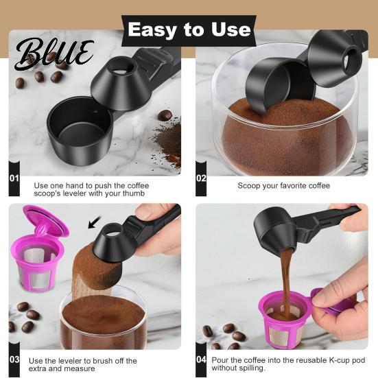 Scoop And Funnel Combo Coffee Spoon for Reusable K Type Cup Pods 2