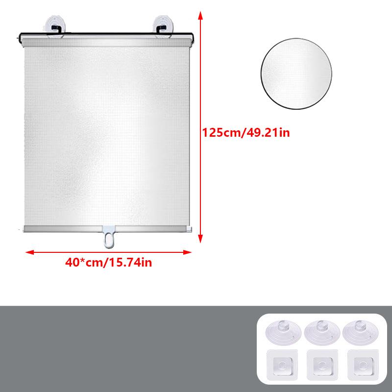 

1 шт. автомобильный солнцезащитный рулонный затемняющий жалюзи солнцезащитный козырек на присоске жалюзи для окна автомобиля в офисе