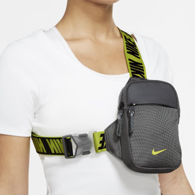 New Nike Polyester Fanny Pack, Sling Bag, Cell Phone Pouch, Crossbody Bag Unisex Gray BA5904-068