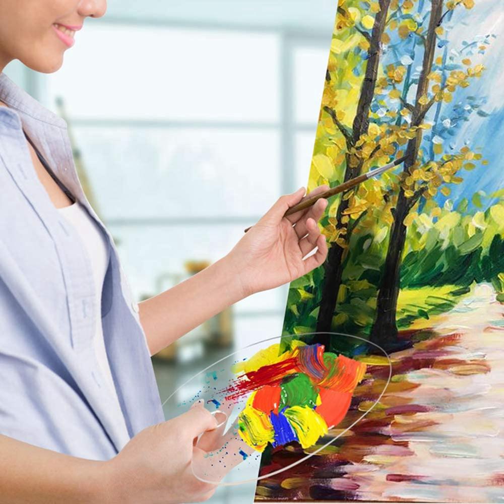 Painting Gouache Drawing Supplies Painting Palette Clear Paint Tray Pigment Pallet Palettes