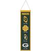 Bannière - WINCRAFT - NFL Teams EVOLUTION - 80x20cm - 70% Laine - Vert Bay Packers