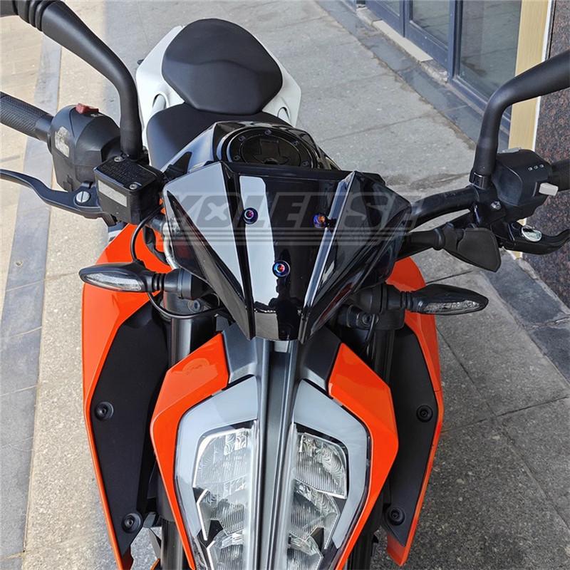 2017-2023 For 390 250 125 Motorcycle Windscreen Windshield Wind Deflectors Shield Protector