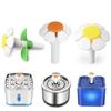 Replacement Flower Nozzle for Pet Water Fountain, Anti-Splash Cat Dog Water Dispenser Pump Head Accessories, Orange/Yellow