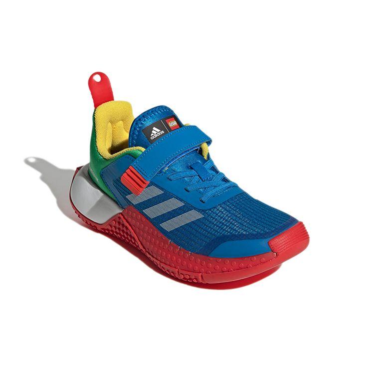 LEGO x adidas Sport J Šokově modrá zelená Dětské tenisky Cloud-White GY2612