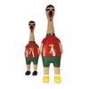 1/2Pcs Football Theme Screaming Chicken Toy, Stress Relief Cartoon Football Star Chick Squeeze Toy, Game Day Cheer Gift for Soccer Fans