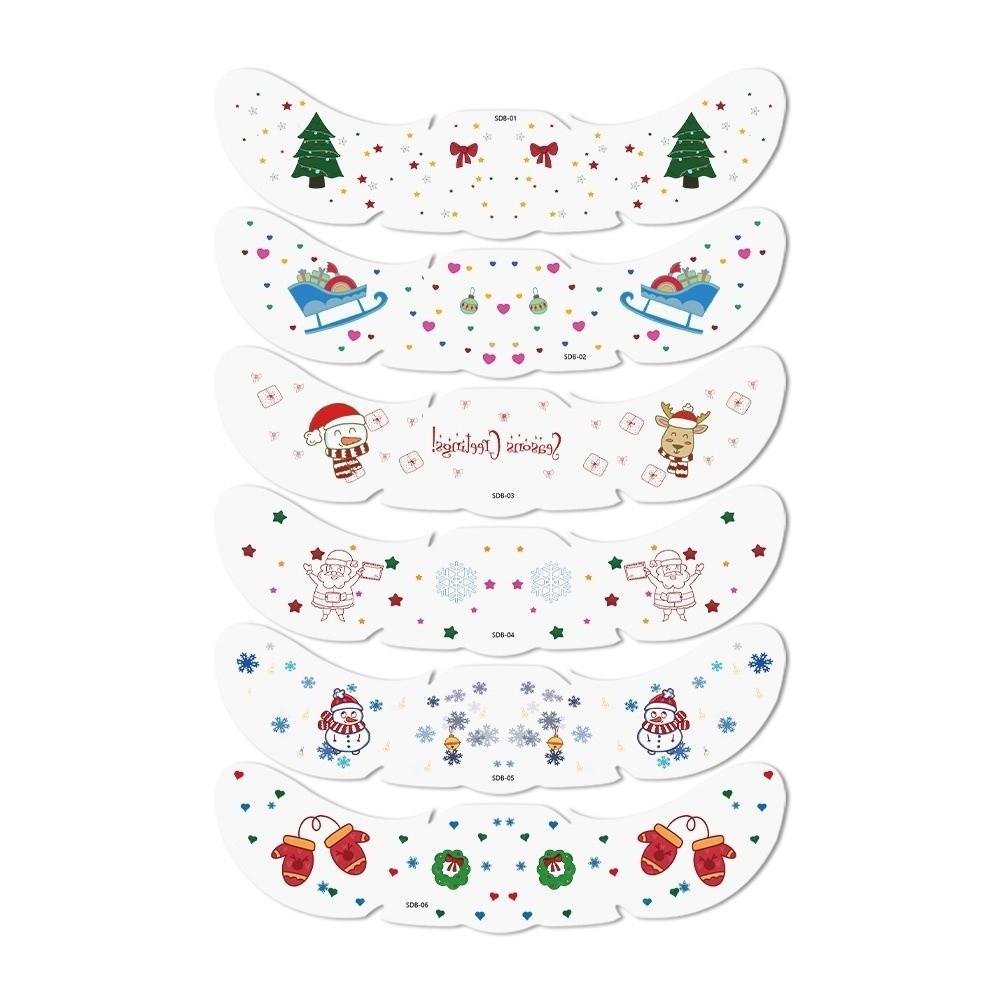 Wasserdichte Temporäre Tattoos DIY Gesichtstattoo Aufkleber Neues Party Make-up Tattoo Aufkleber Gesicht Dekoration