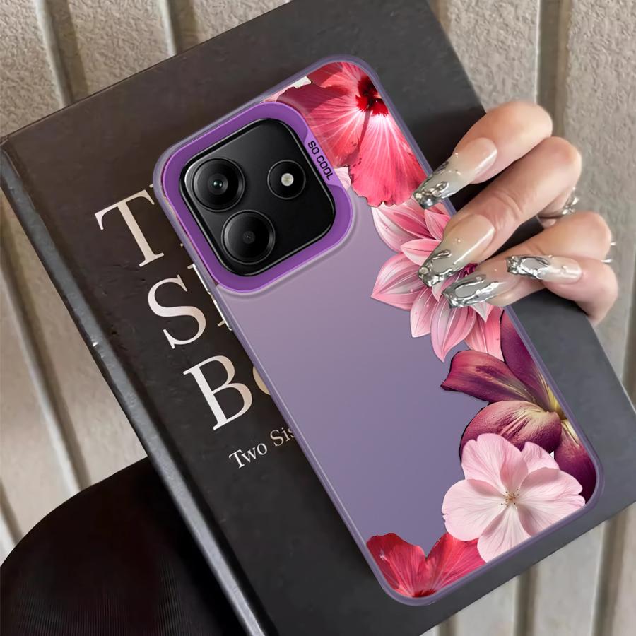 Cartoon Flower Art Back Phone Cover Case for Xiaomi Mi 12T Pro 13T 11 Lite
