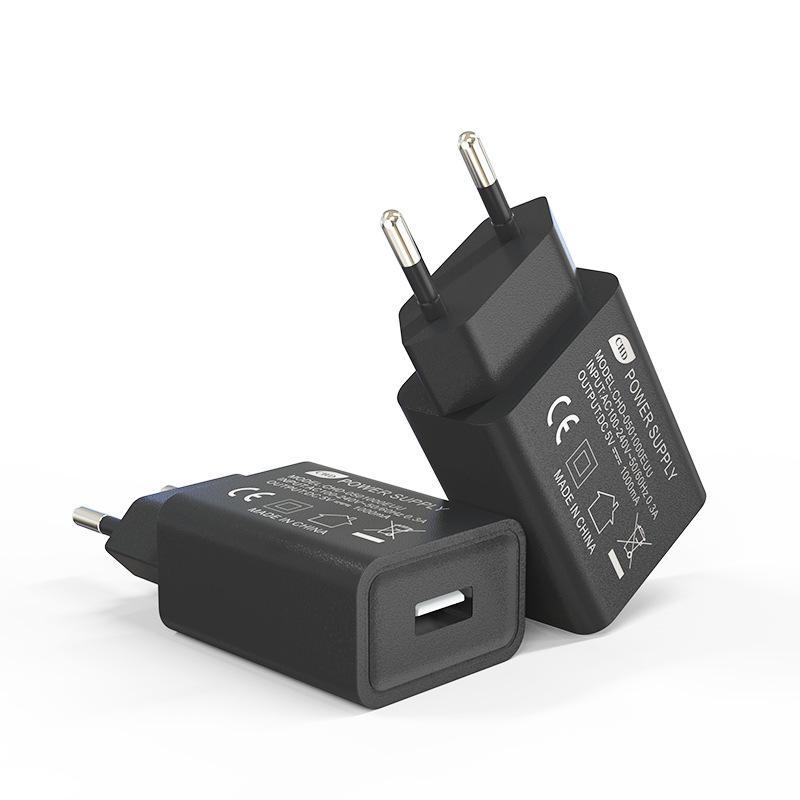 EU Standard CE, ROHS Certified 5V1A Charger for Small Fan, Bluetooth Speaker, Instrument