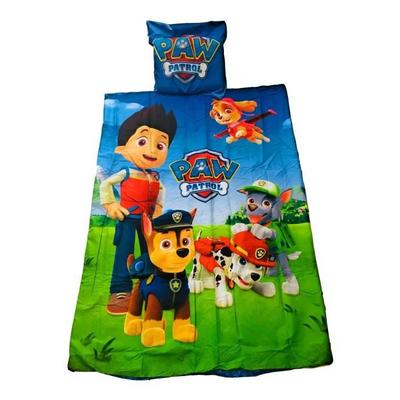 Bedding Set - Paw Patrol - Duvet Cover 140x200 Cm - Pillowcase 63x63 Cm - 100% Polyester - Reversible