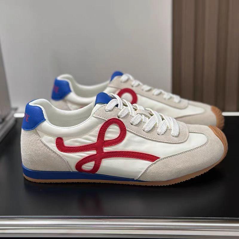 Retro Color Blocked Women's Shoes Versatile Casual Running Sports Shoes