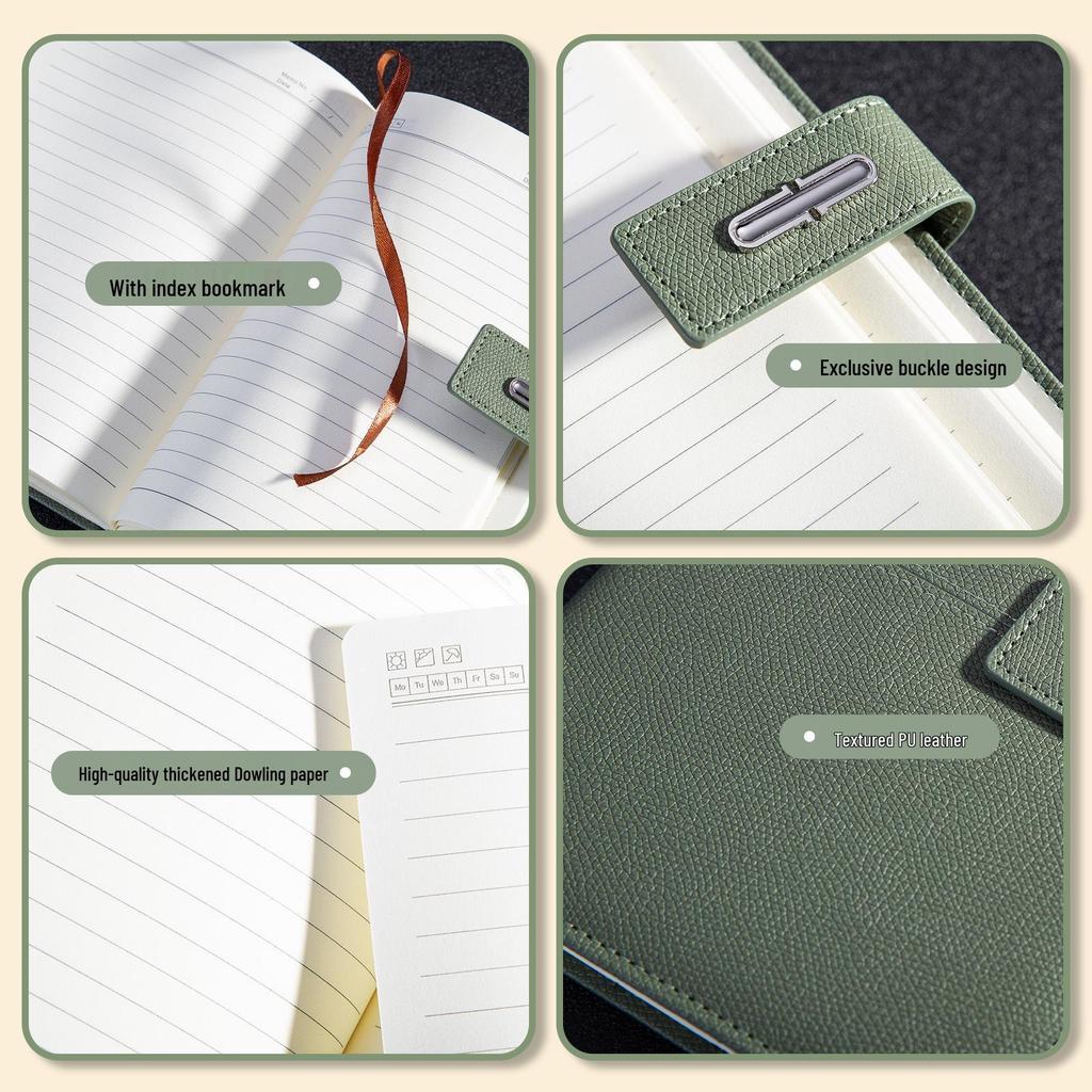 Buckle Business A5 PU Leather Notebook Gift Set with Customizable Logo