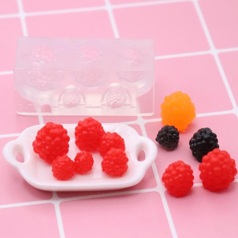 Flexibele Voedselveilige Siliconen Bessen Vorm Geschikt voor Eenvoudige Miniatuur Voedsel Creaties in Hars Kunst en Sieraden Maken