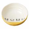Banko Ware Children's Tableware, Ceramic, Oven-Safe Cereal Bowl, Medium Size, Diameter: Approx. 15.5cm, Panda Shan Yellow, Microwave and Dishwasher Sa