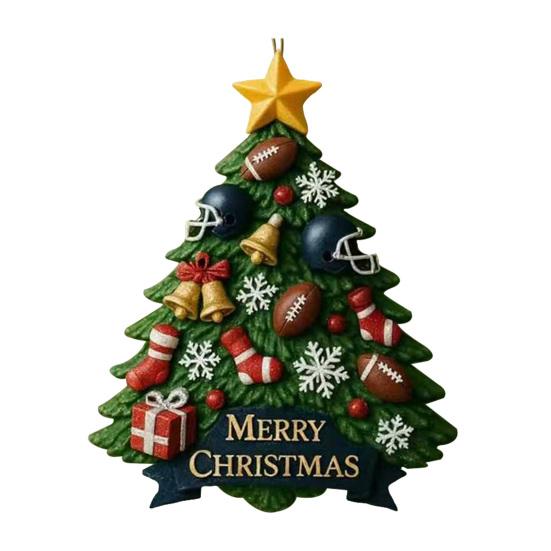 Christmas Tree Ornament Tree Shaped 2D Acrylic Hanging Decoration Merry Christmas Pendant for Holiday Home Party Decor