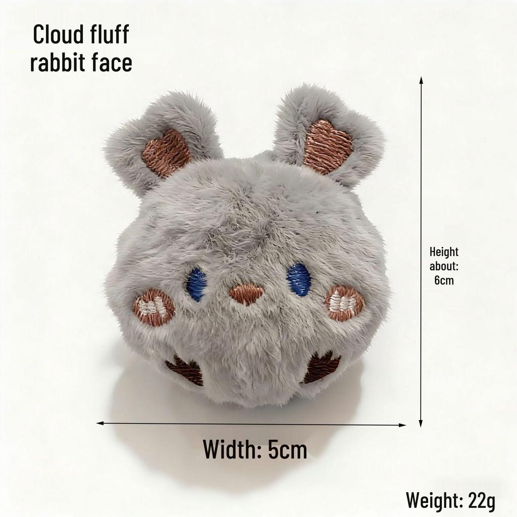 Popular Pet Toy: Small Dog Plush Spiky Ball - Teething, Chewing, Squeaky, Bouncy Animal Shape