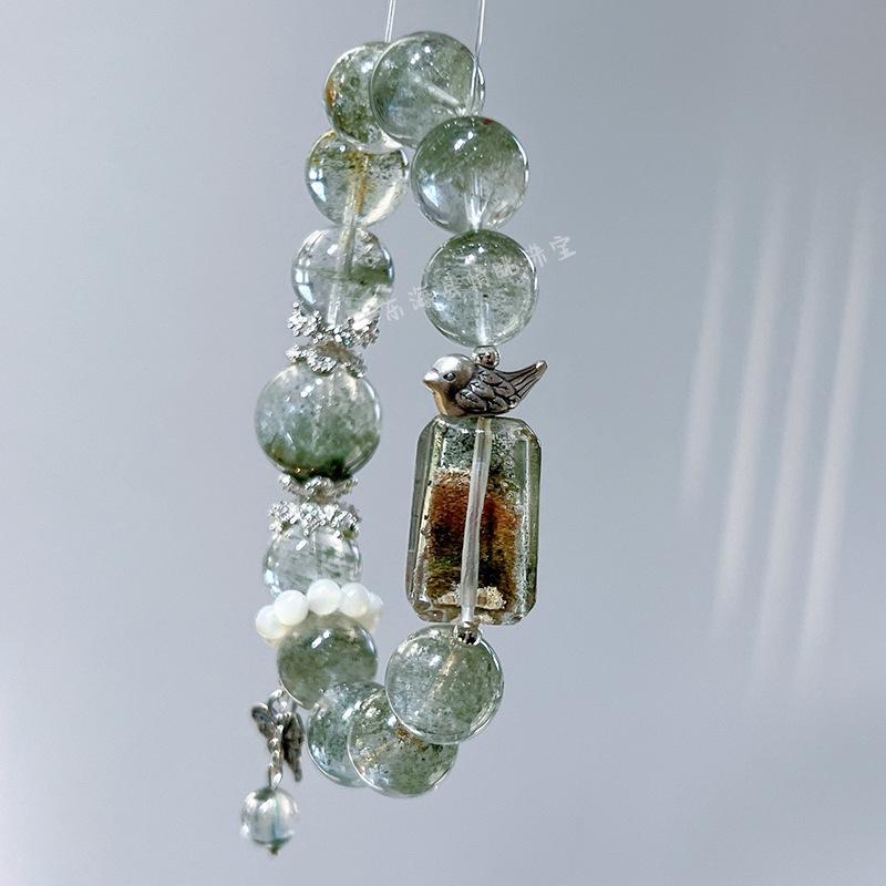 The Wizard of Oz Green Phantom Crystal Beaded Bracelet: Original Light Luxury Design