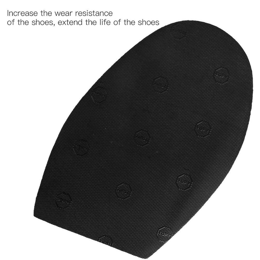 1 Pair Shoes Repair Rubber Soles Wear Resistant Rubber Heels Anti Slip Outsoles (Red)
