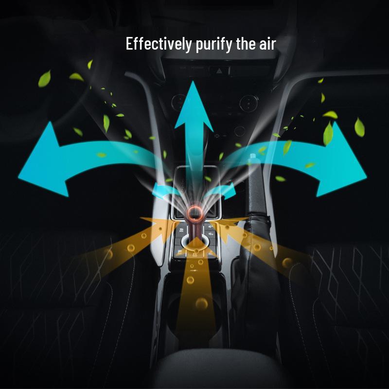 Wireless Portable Mini Car Ionizer Air Purifier & Cigarette Lighter