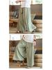 Men's Wide-Leg Ice Silk Culottes - Chinese Style Hanfu Tang Suit Meditation Skirt Pants