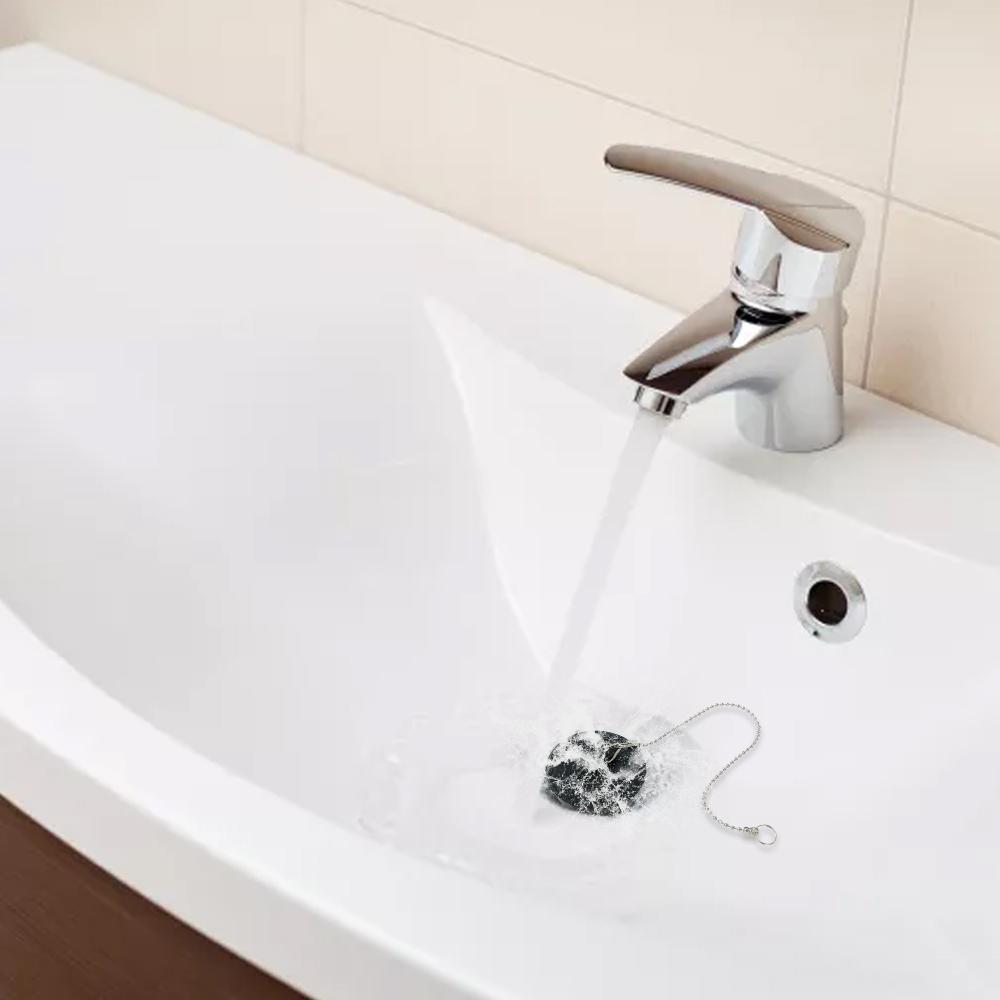 8/2 Stück Spülbeckenstöpsel Universal Gummi Abflussstopfen Mit Runder Kugelkette Bad Spülbecken Abflussstopfen Für Küche Und Badezimmer Passend