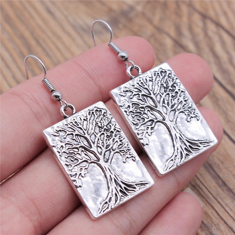 Tree Earring Women Drop Earrings Round Tree Dangle Earrings Women Fashion Jewelry Gift For Women